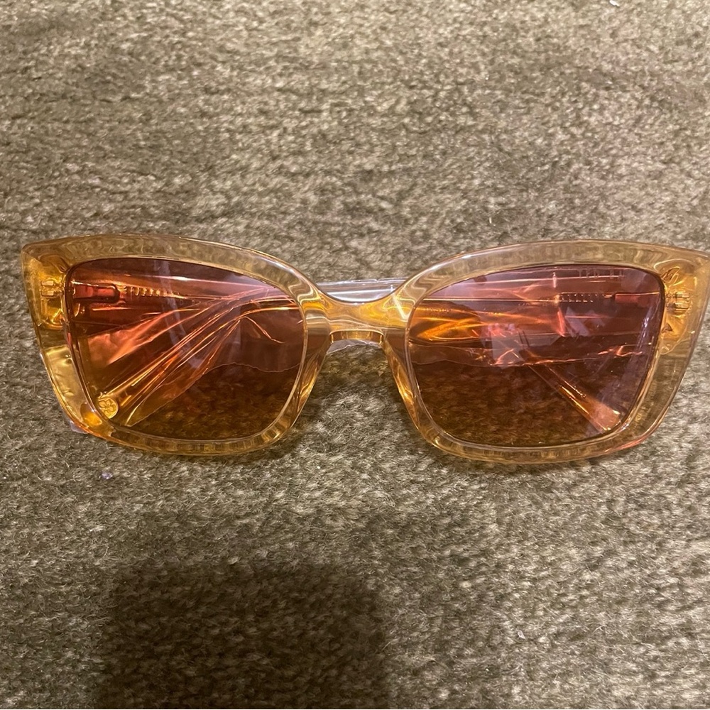 Ted Baker Yellow Sunglasses Square Frame Gradient Lenses - Picture 8 of 11